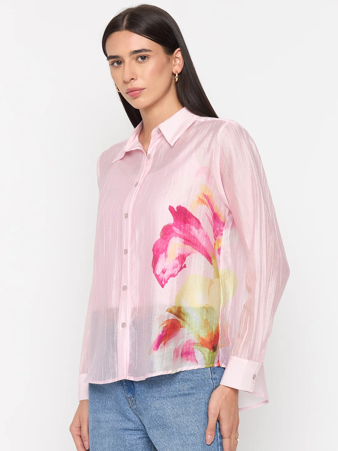 Madame Pink Tencel-Blend Shirt - Image 6