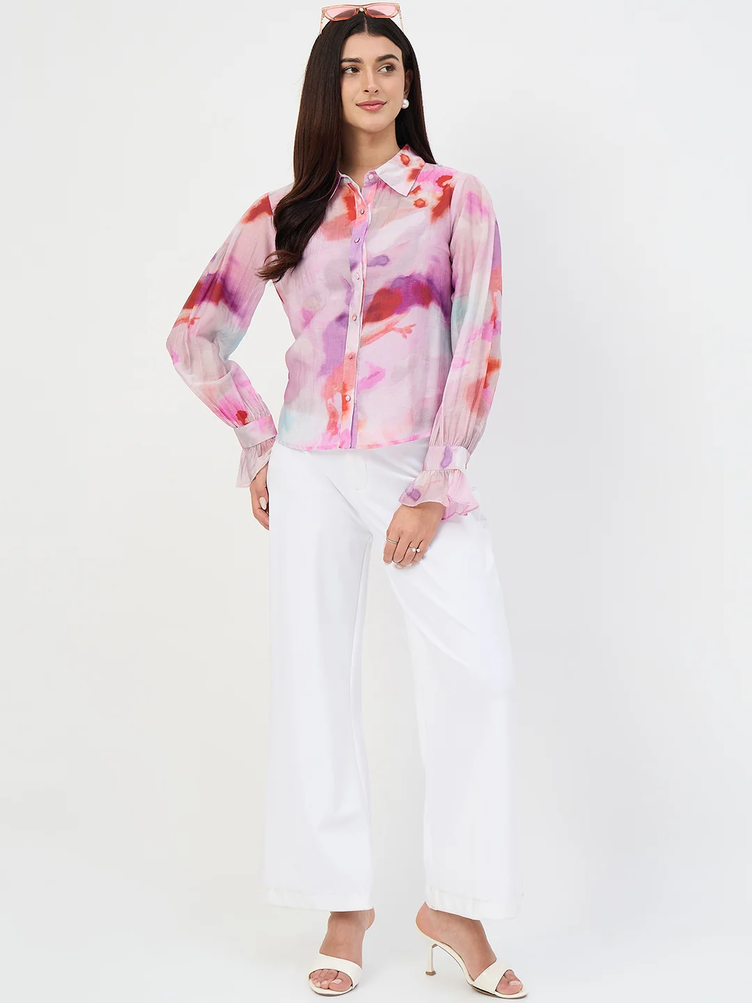 Madame Purple Tencel-Blend Shirt - Image 3