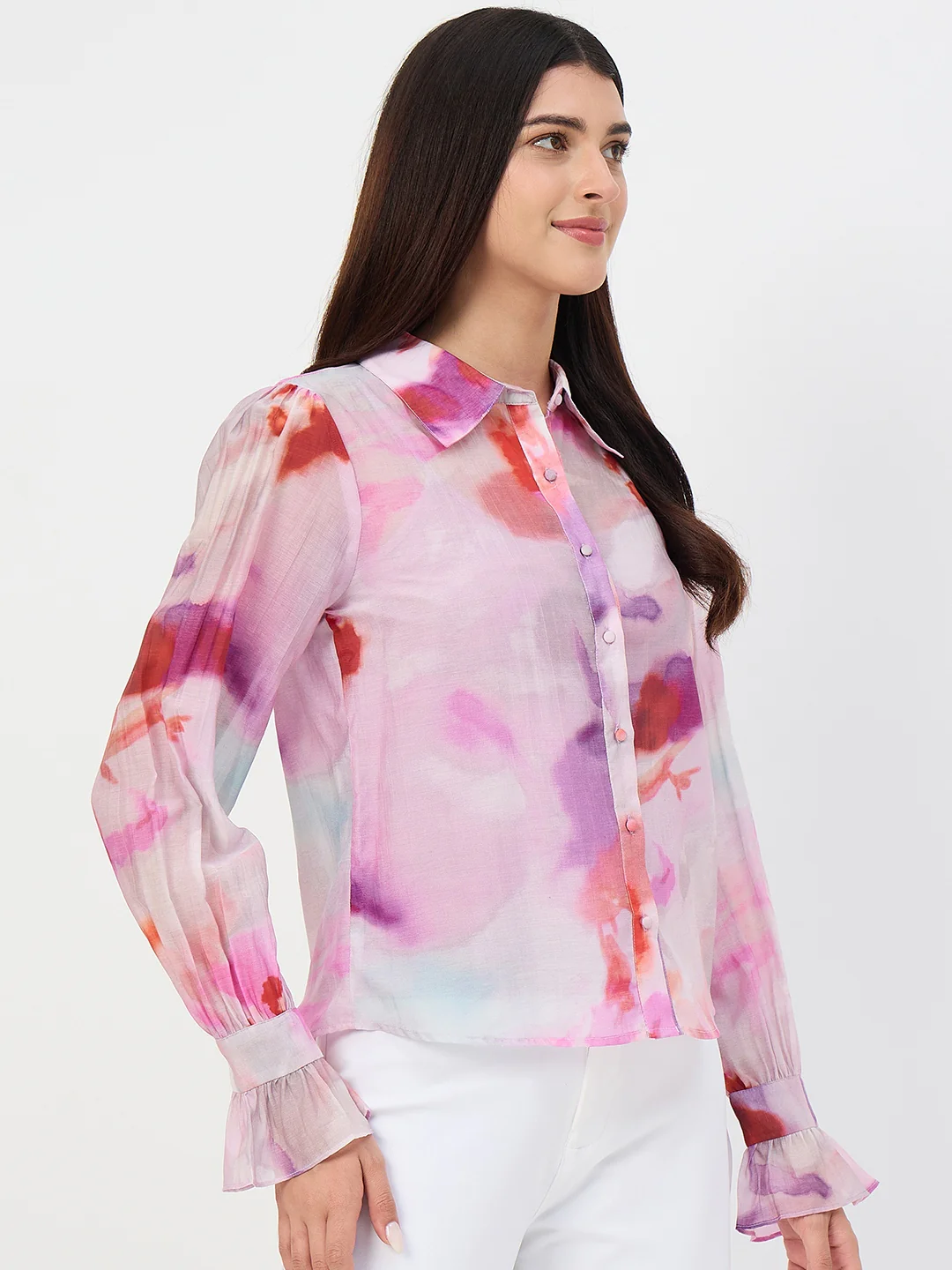 Madame Purple Tencel-Blend Shirt - Image 5