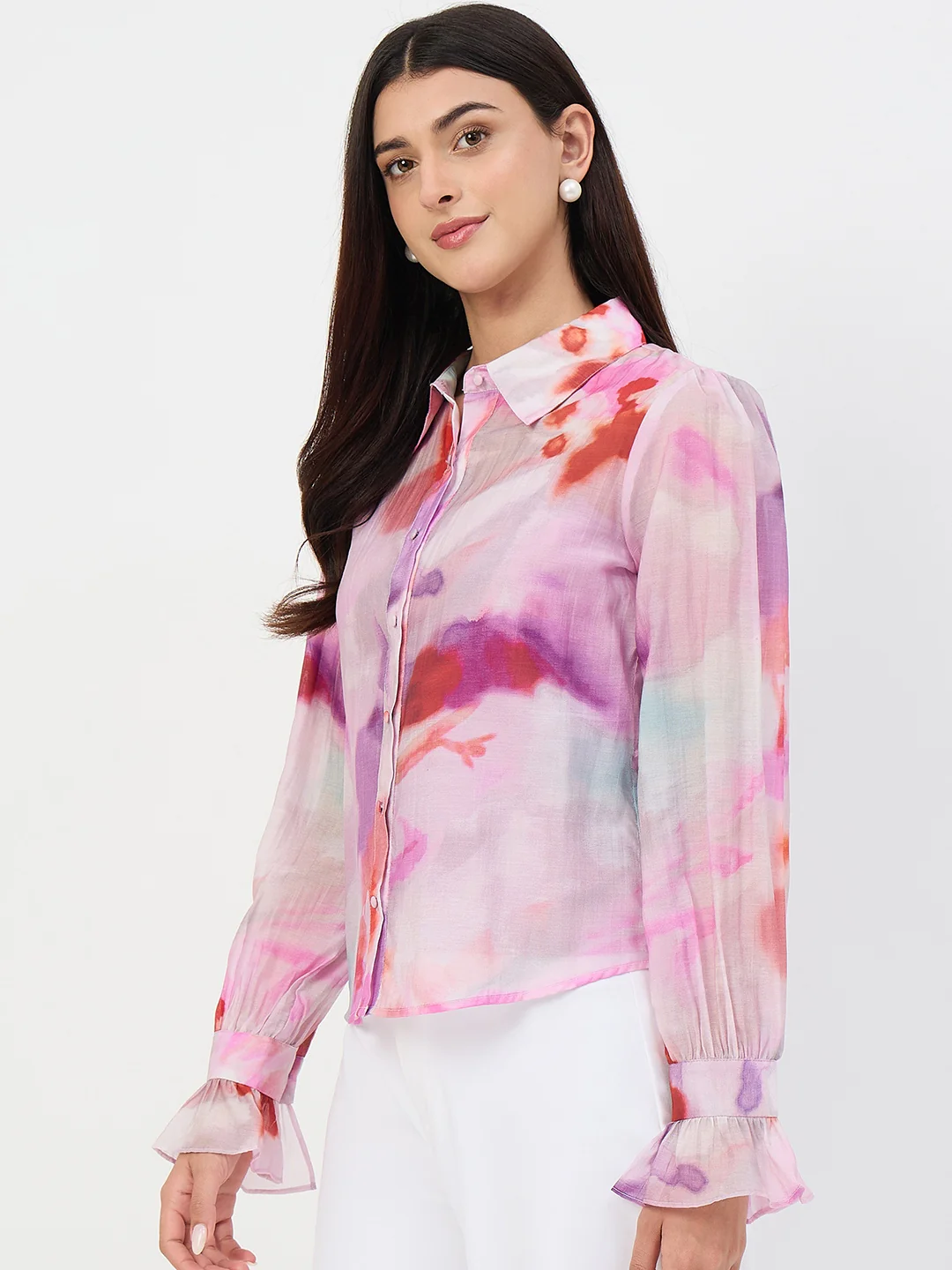 Madame Purple Tencel-Blend Shirt - Image 6