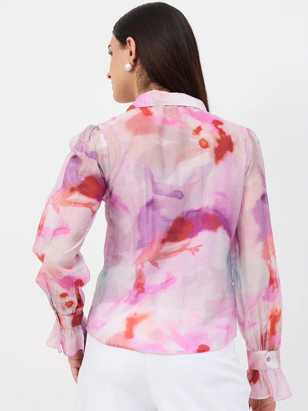 Madame Purple Tencel-Blend Shirt - Image 8