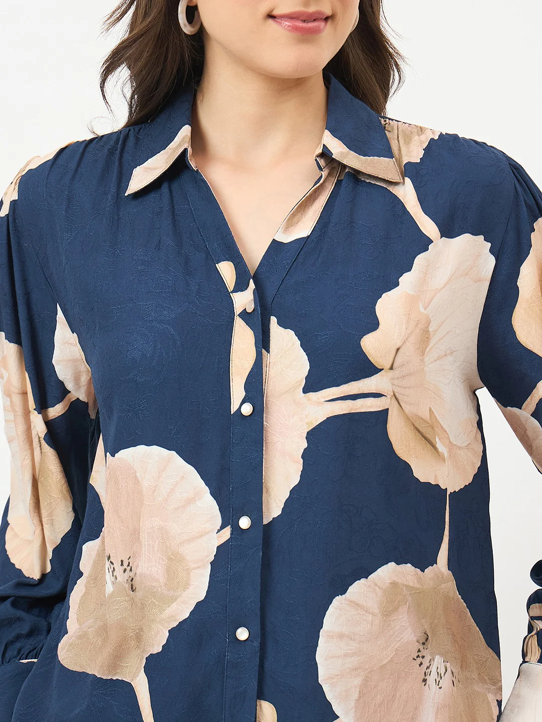 Madame Navy Rayon Shirt - Image 7