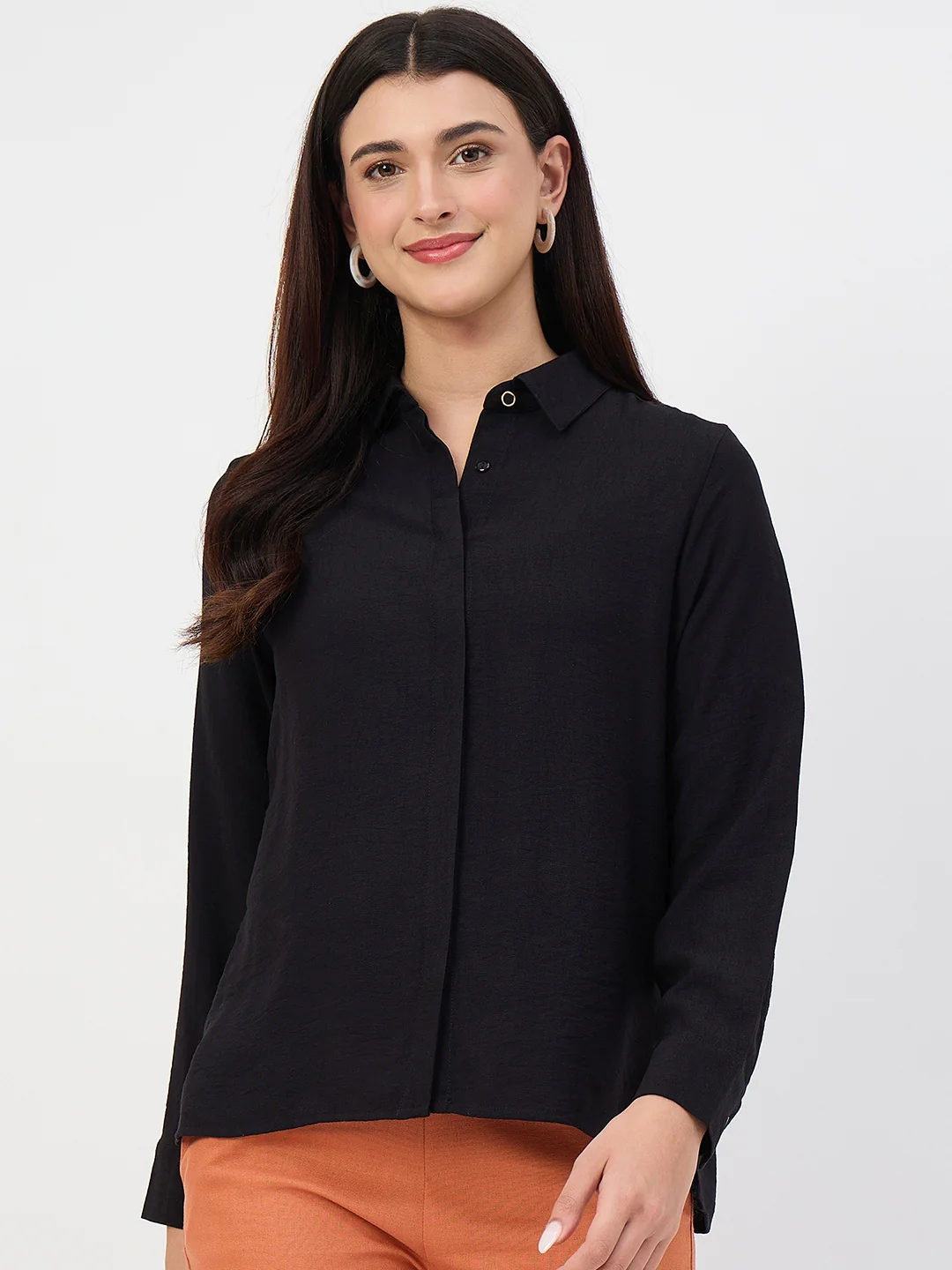Madame Black Rayon-Blend Shirt