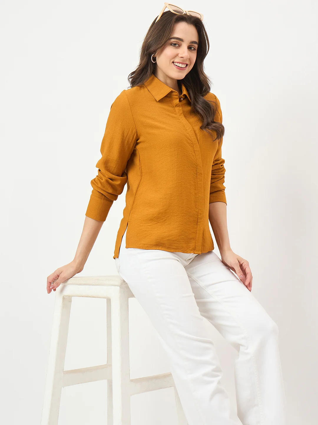 Madame Mustard Rayon-Blend Shirt - Image 2