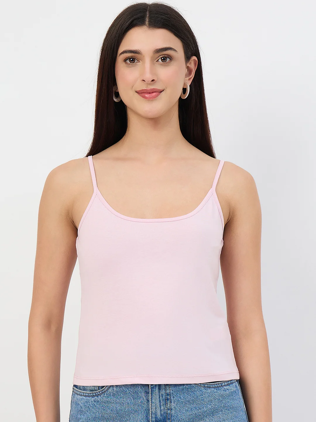 Madame Pink Printed Semi-Sheer Tencel Mandarin-Collar Top - Image 7
