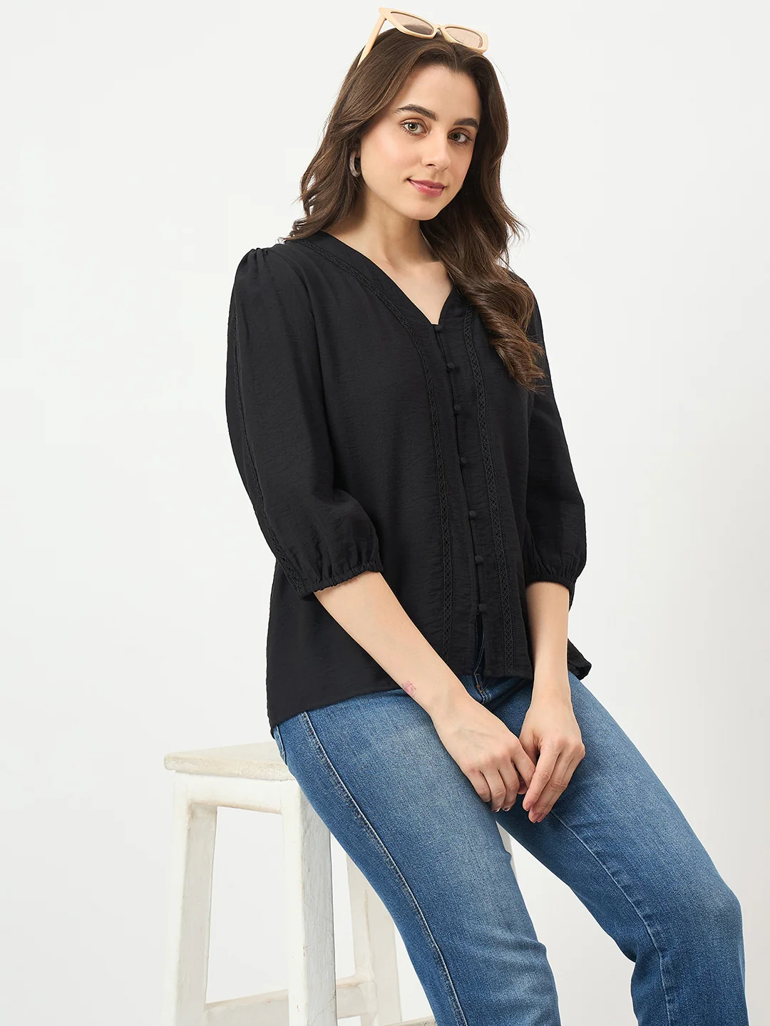 Madame Black Rayon-Blend Cami Top - Image 2