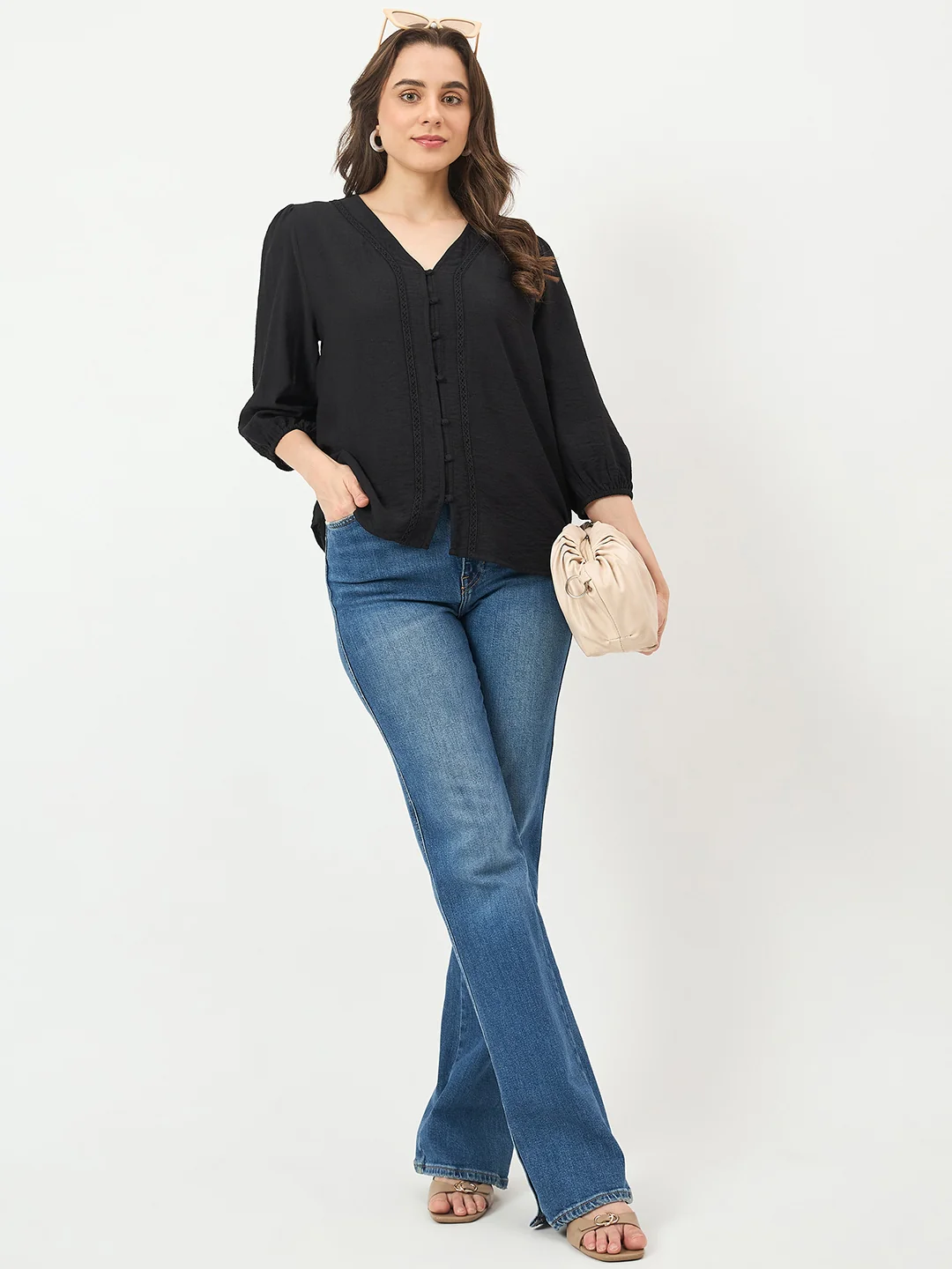 Madame Black Rayon-Blend Cami Top - Image 3