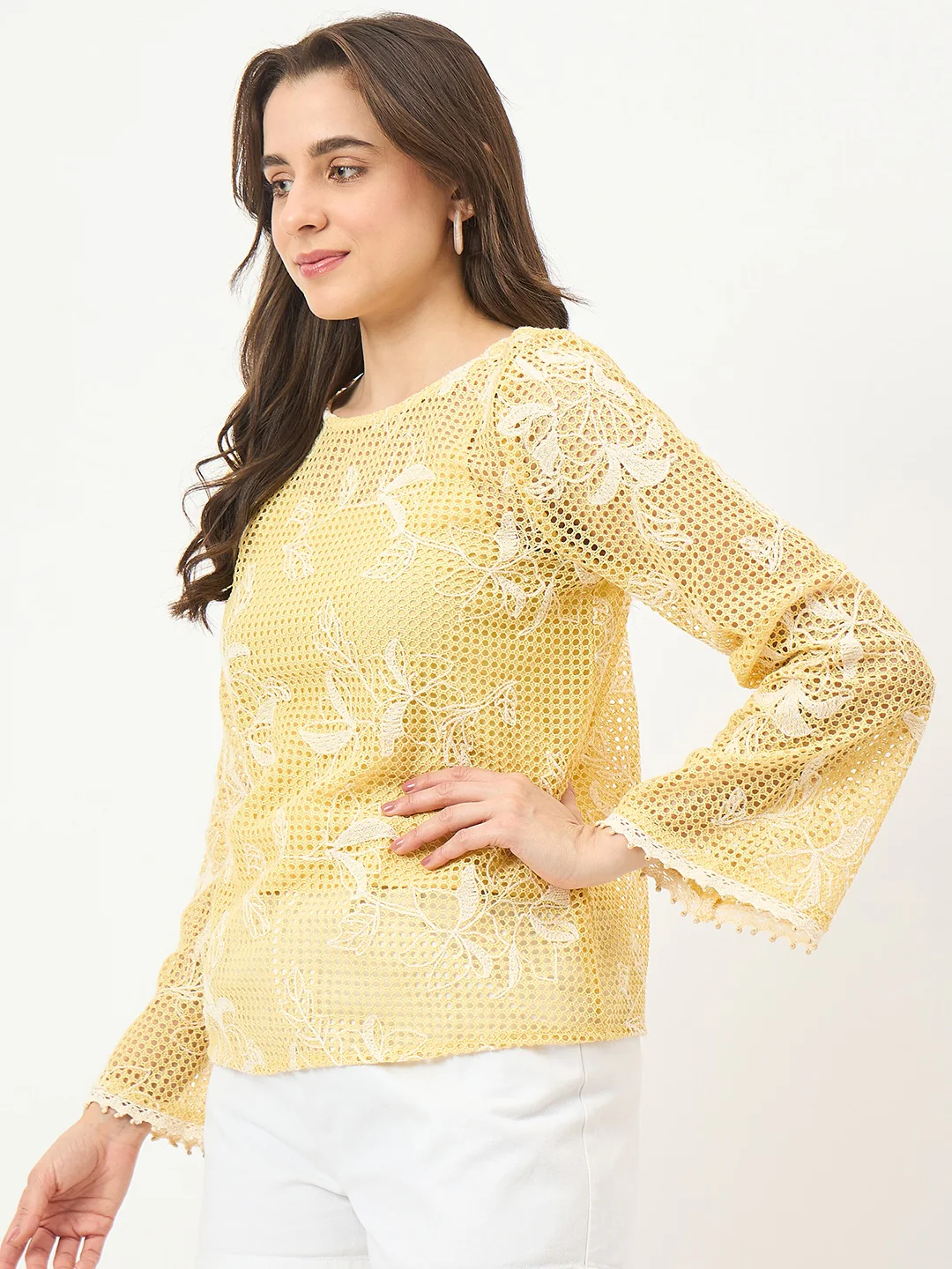 Madame Yellow Puff-Sleeve Top - Image 5