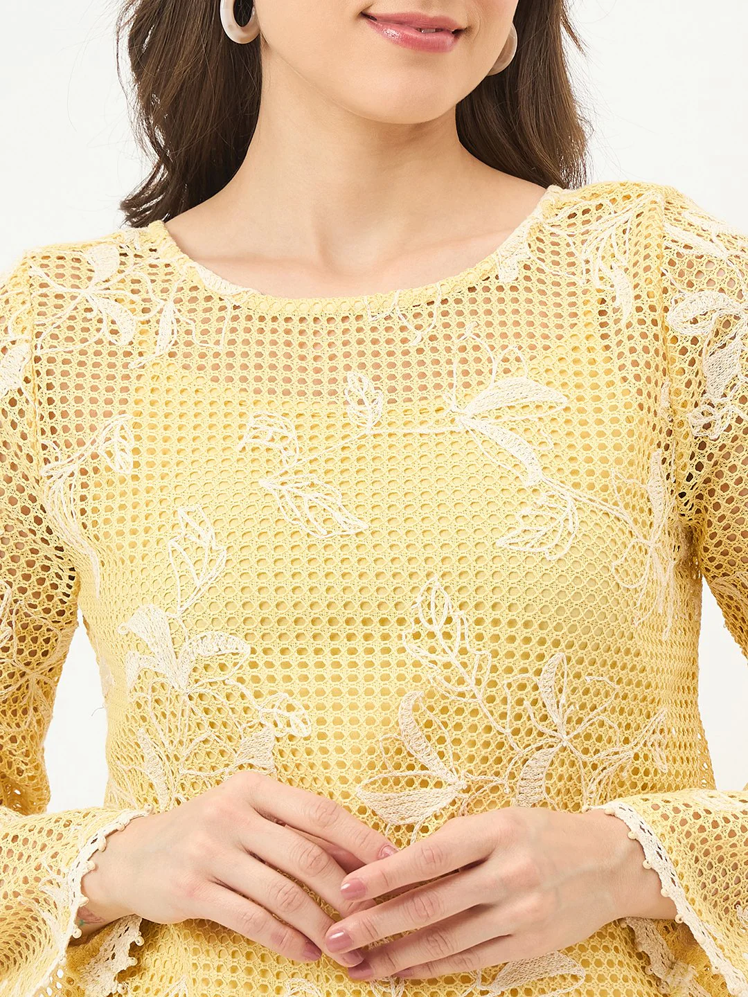 Madame Yellow Puff-Sleeve Top - Image 7