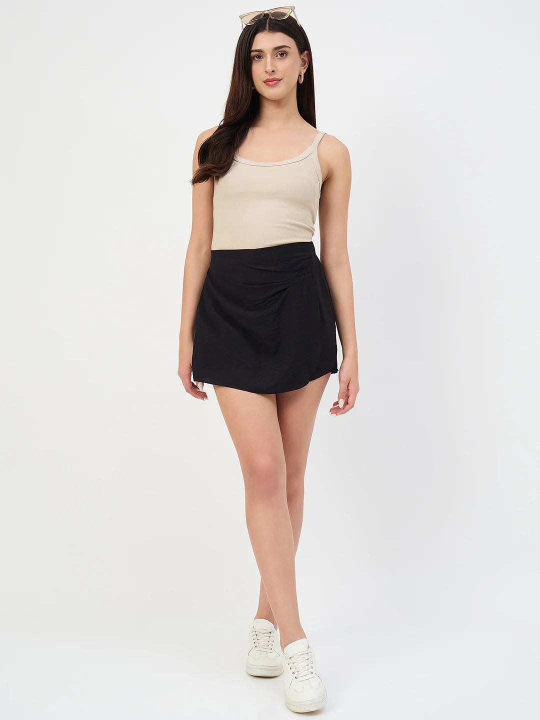 Madame Black Rayon-Blend Shorts - Image 2