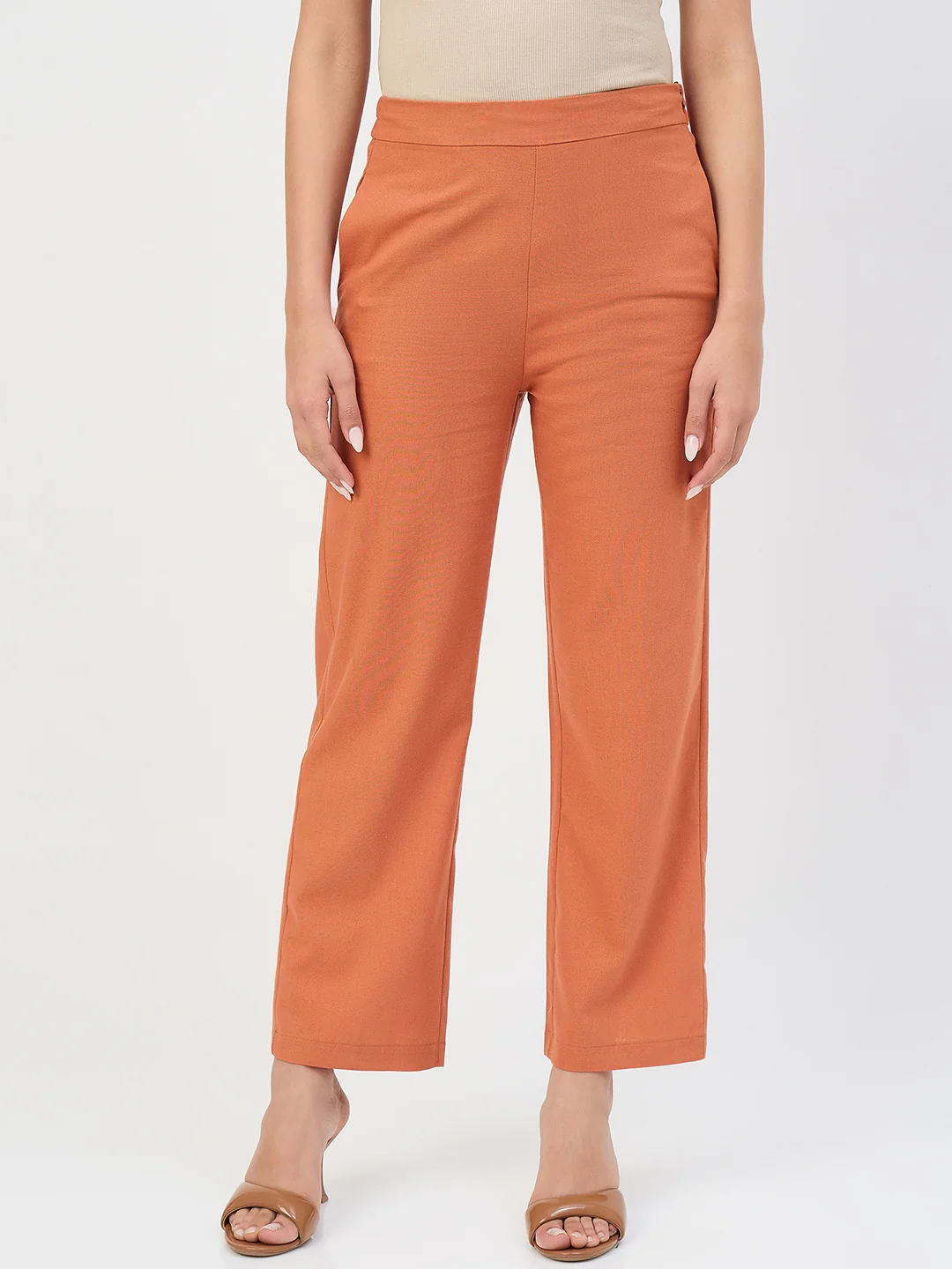Madame Rust Straight-Fit Linen-Blend Trousers