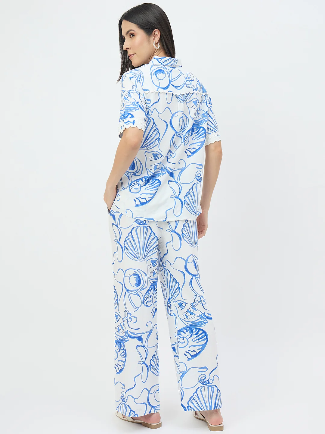 Madame White Printed Co-ord Set - Image 6
