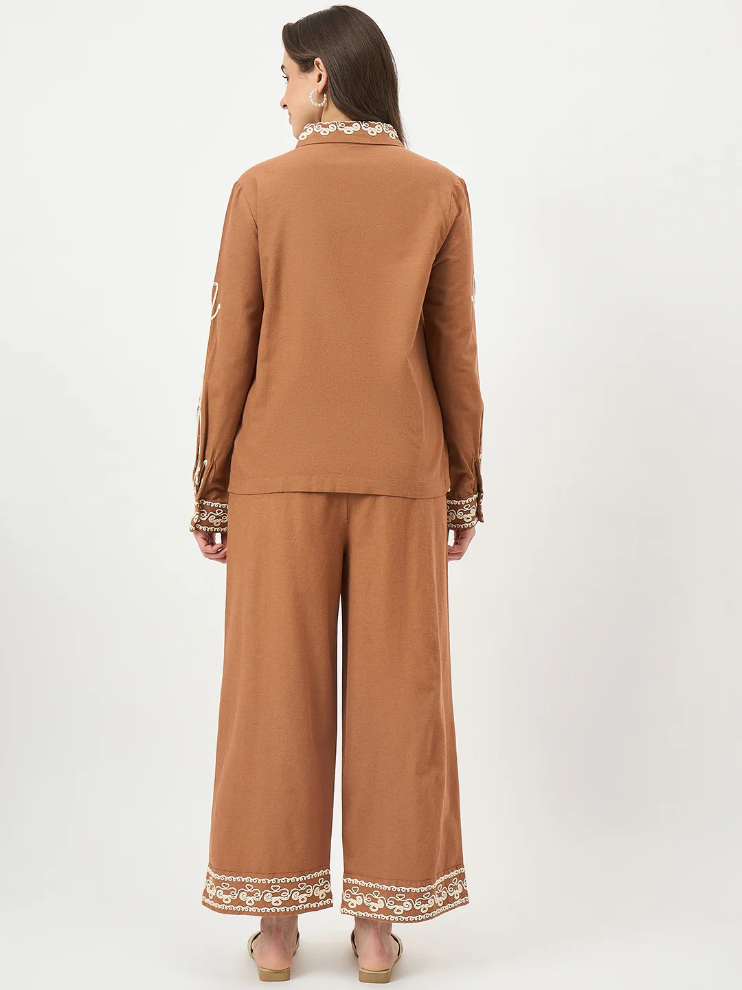 Madame Brown Embroidered Co-ord Set - Image 7