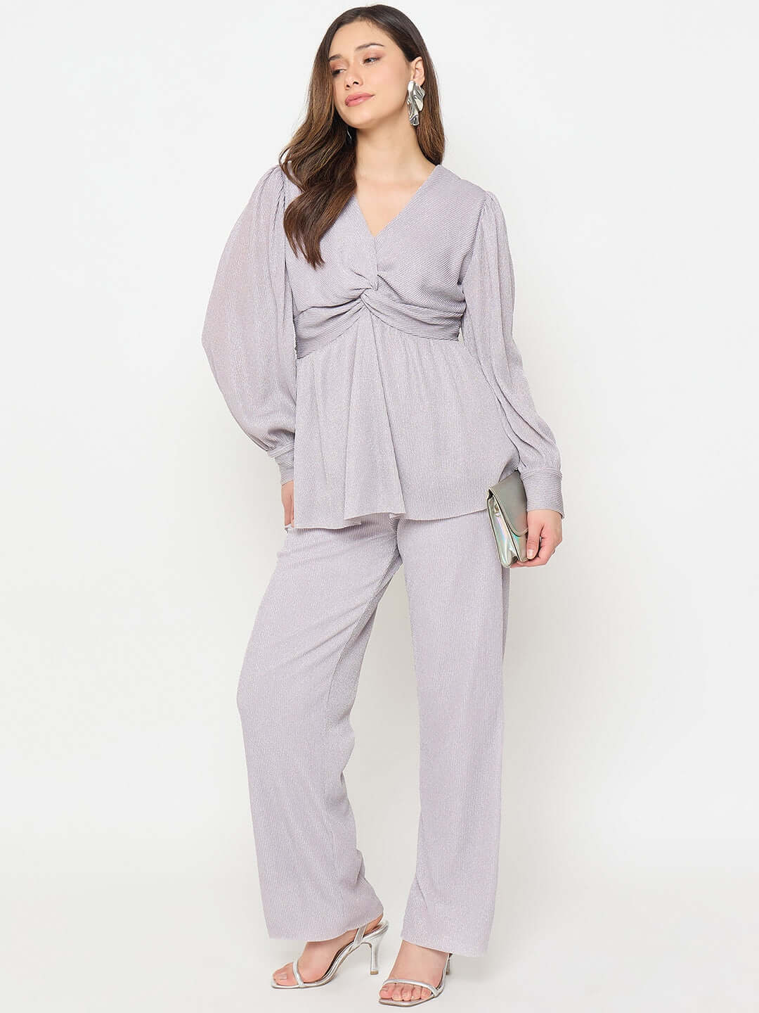 Madame Surplice Neck Co-ord Set - Image 3
