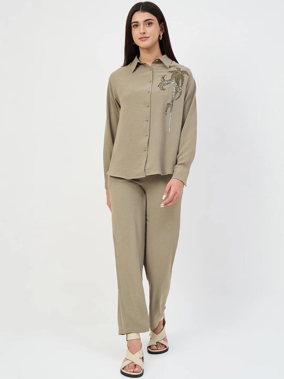 Madame Olive Embroidered Shirt - Image 2