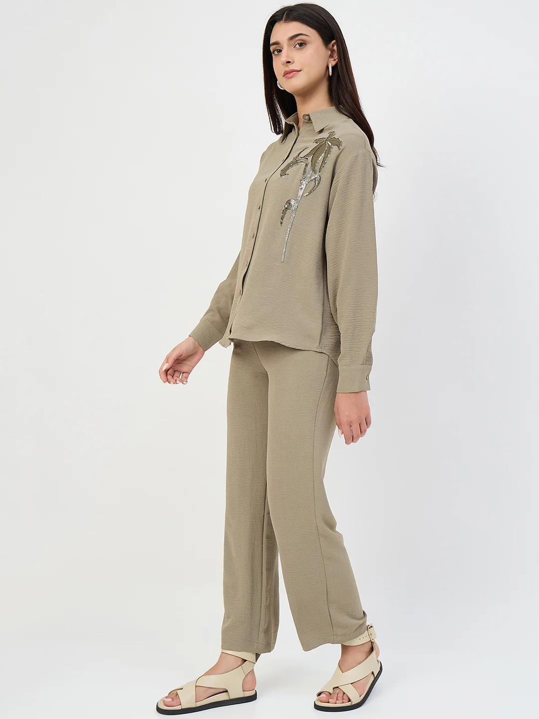 Madame Olive Embroidered Shirt - Image 6