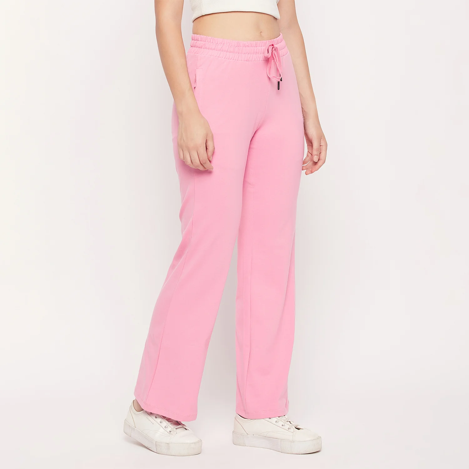 Msecret Pink Cotton Flared Track Bottom - Image 4