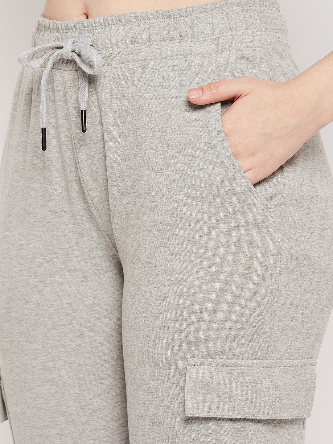 Msecret Grey Cotton Colourblock Trackpants - Image 8
