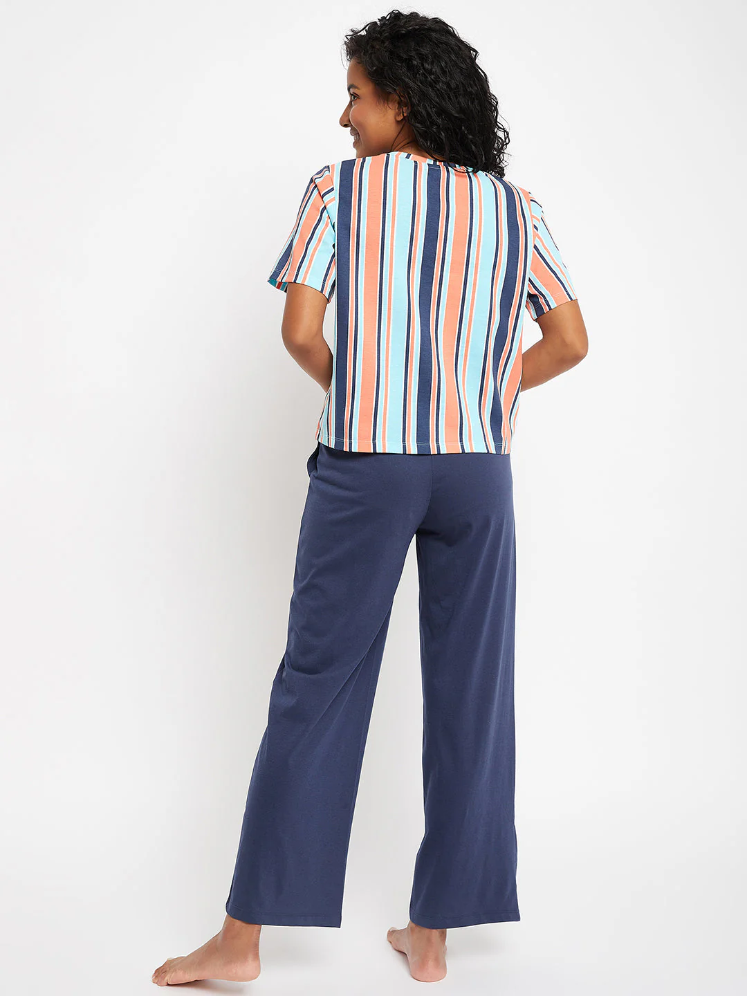 mSECRET Merchant Navy Stripped Full Length Nightsuit - Image 5