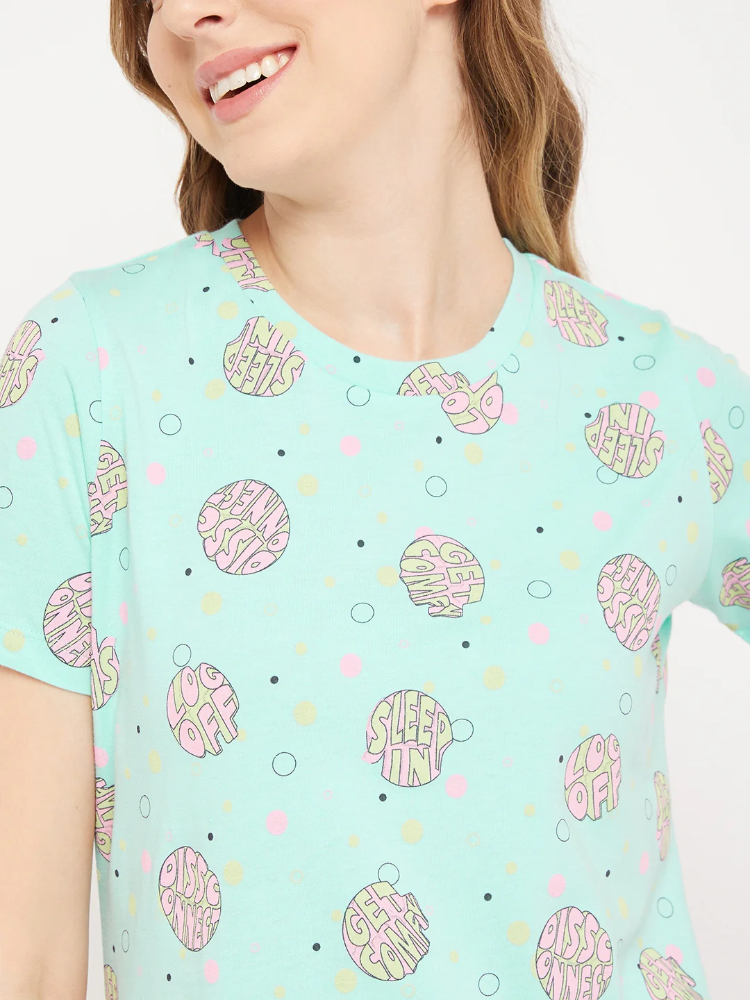 Msecret Aqua Cotton 2 Pc Cotton Nightsuit - Image 8