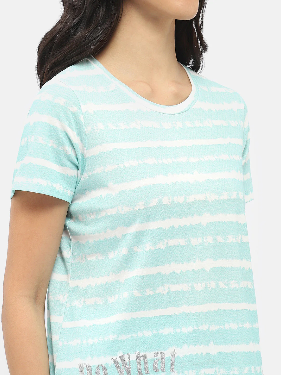 mSECRET Typography Aqua Blue Nightsuit - Image 6