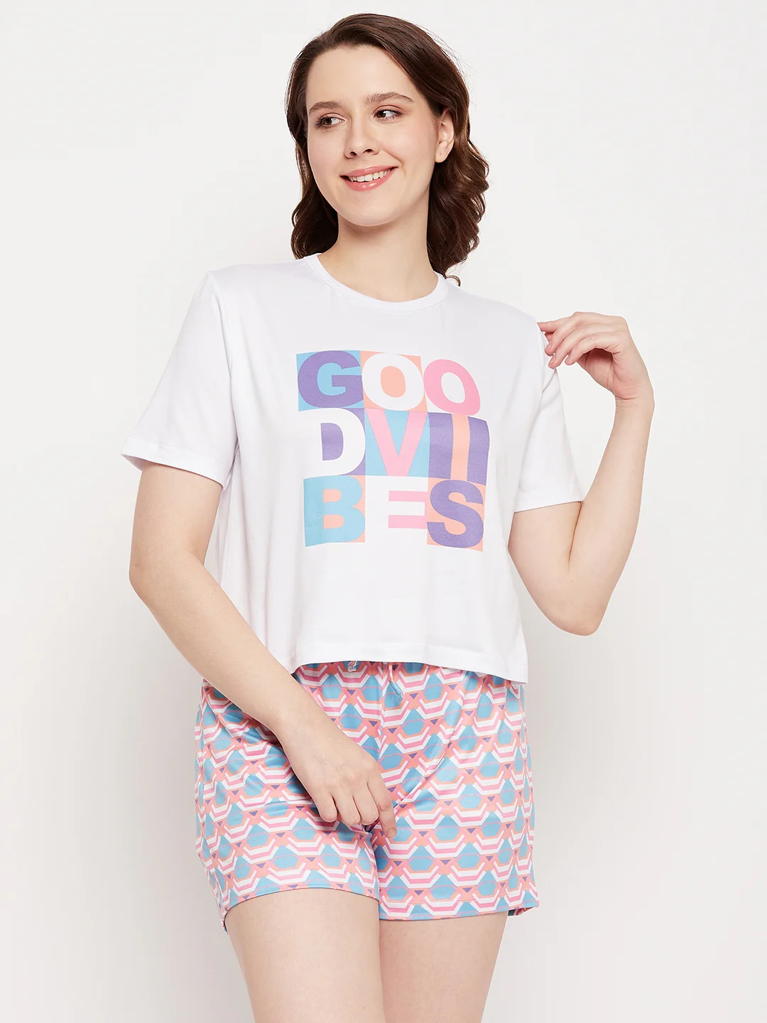 Msecret Purple Typography 2 Pc Nightsuit - Image 3