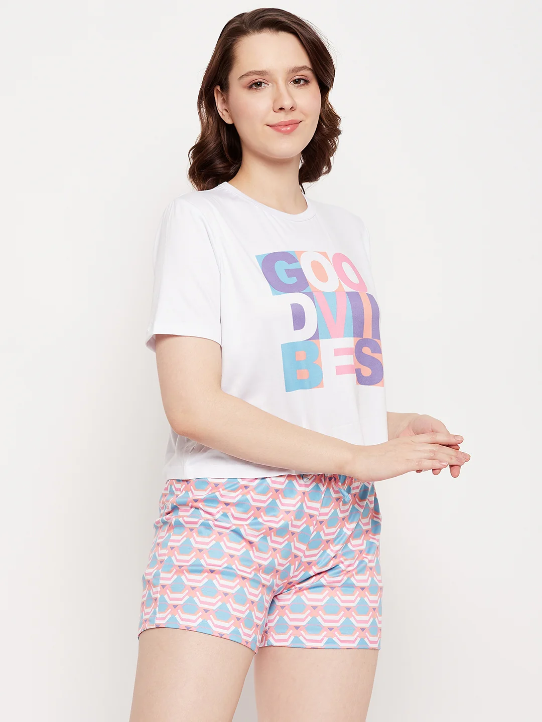 Msecret Purple Typography 2 Pc Nightsuit - Image 4