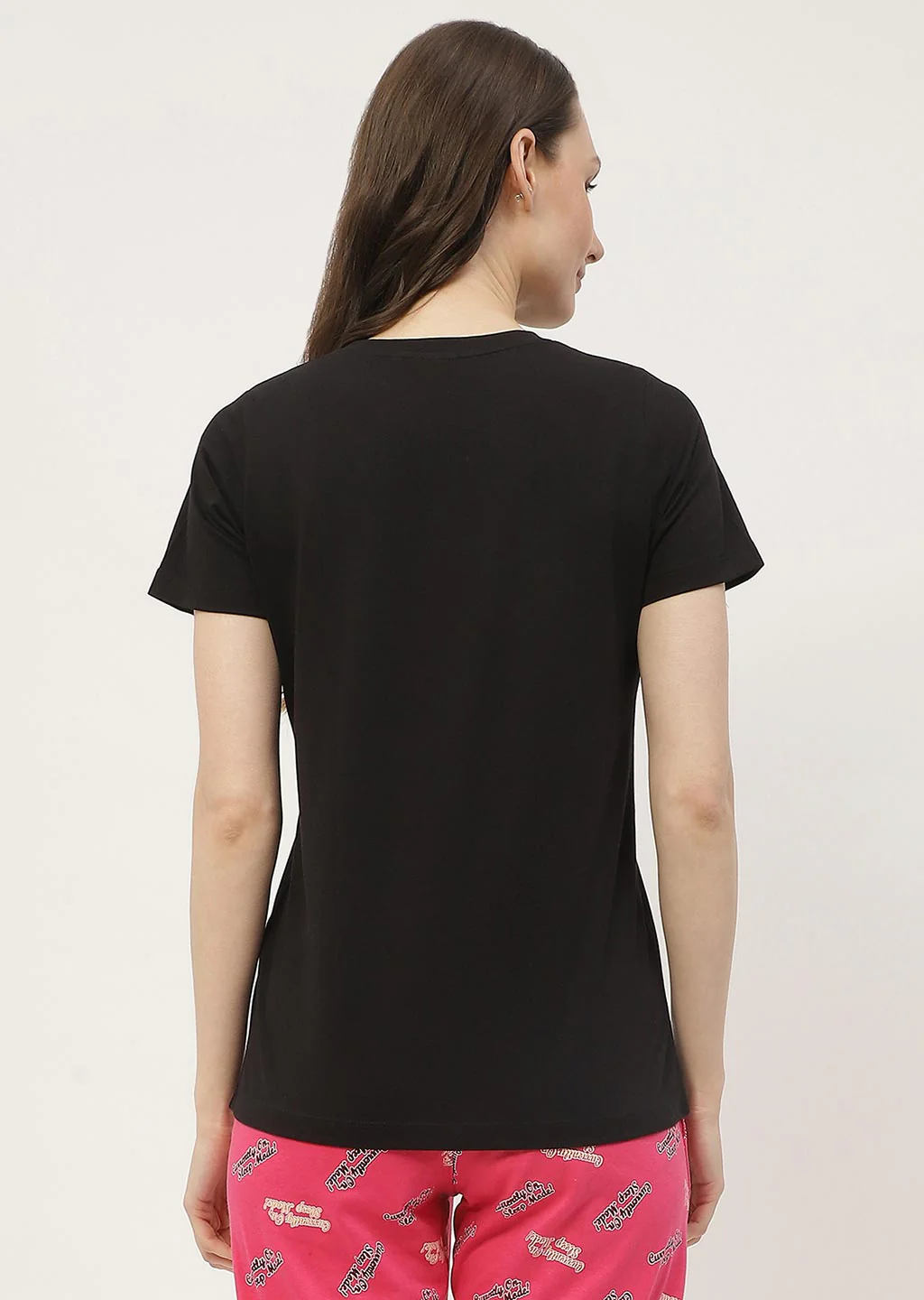 mSECRET Graphic Print Black & White Combo T-shirt - Image 5