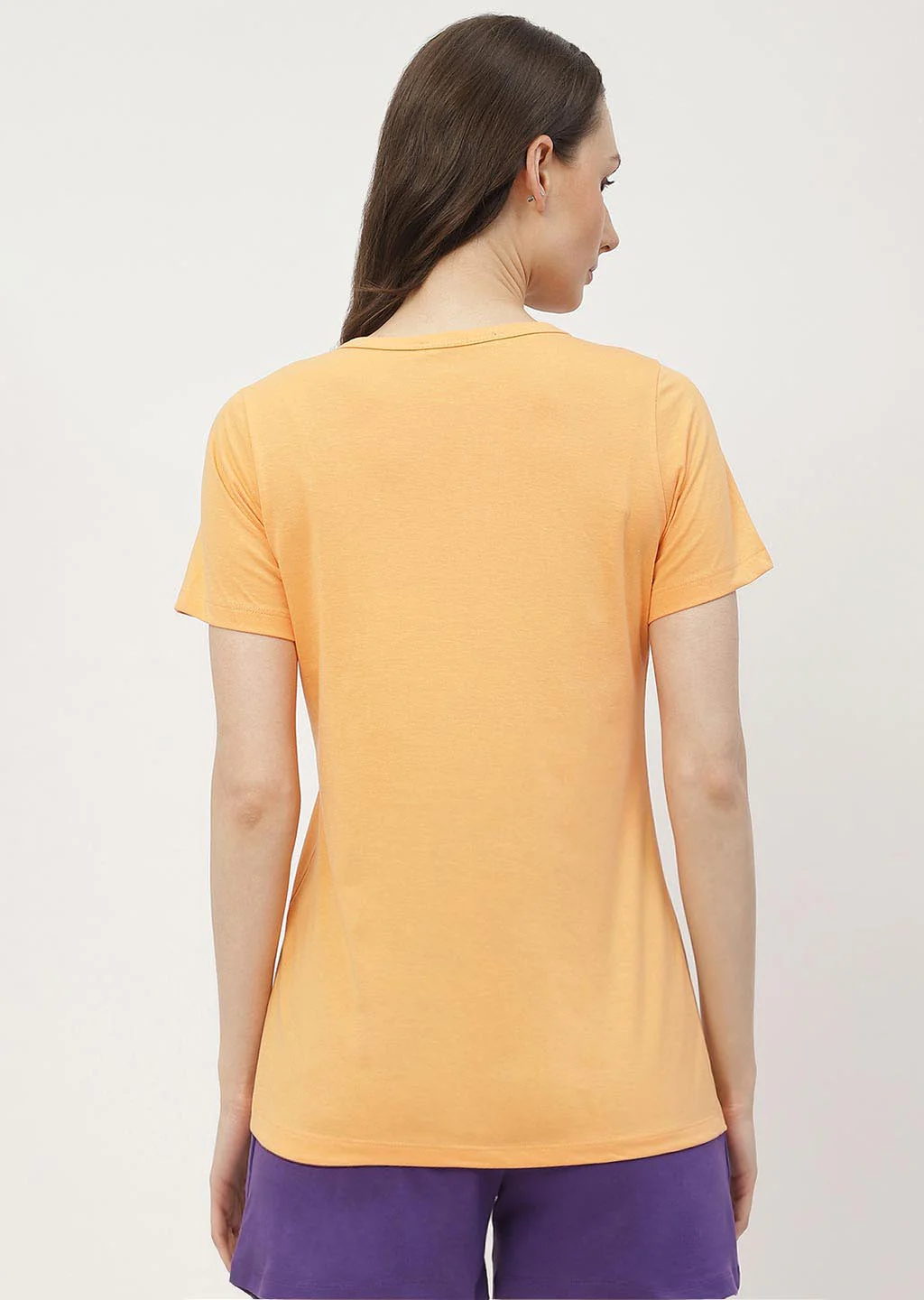mSECRET Typography Orange & Lilac Combo T-shirt - Image 5