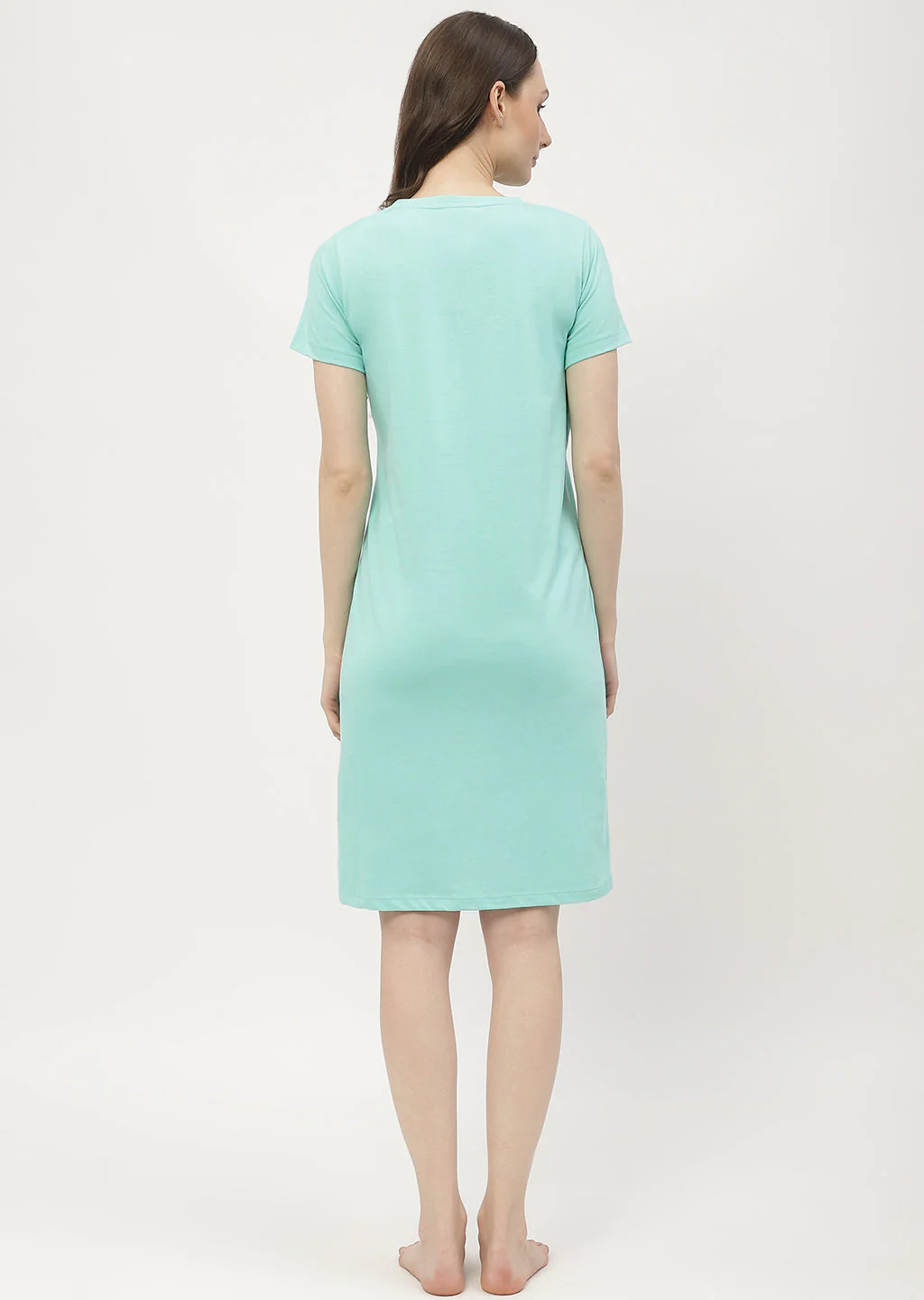 mSECRET Disney Pooh Printed Mint Green Nightdress - Image 5