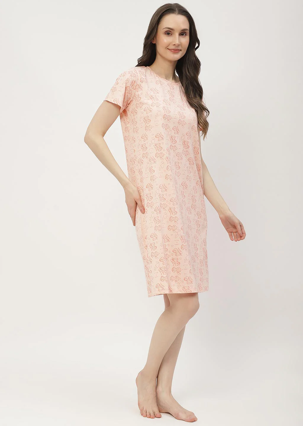 mSECRET Disney Printed Peach Nightdress - Image 3