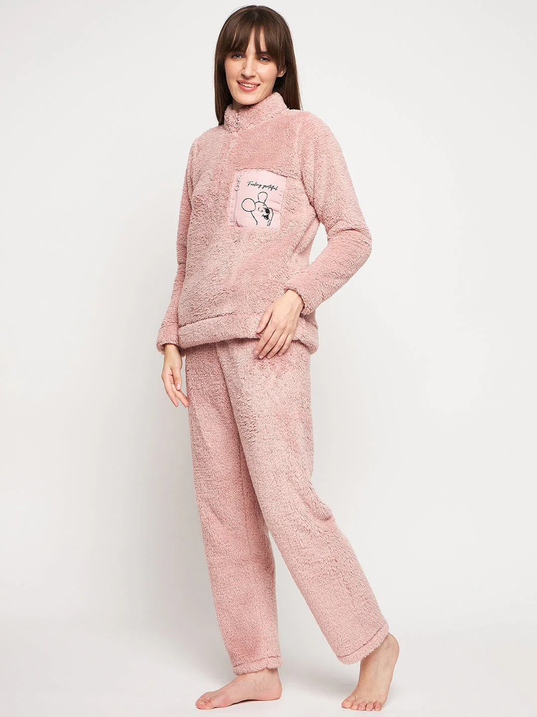 mSECRET Peach Turtle Neck Nightsuit
