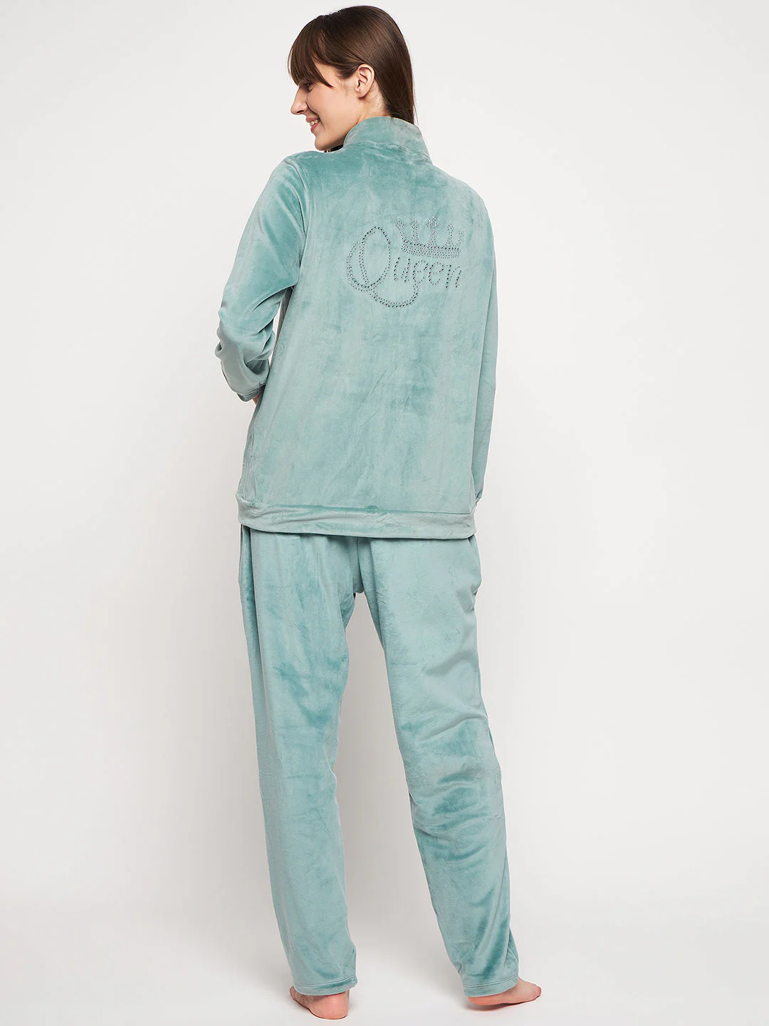 mSECRET Green Velvet Nightsuit - Image 3
