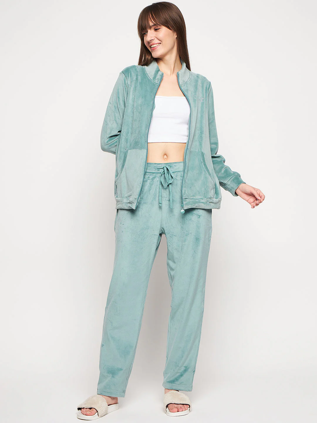mSECRET Green Velvet Nightsuit - Image 6