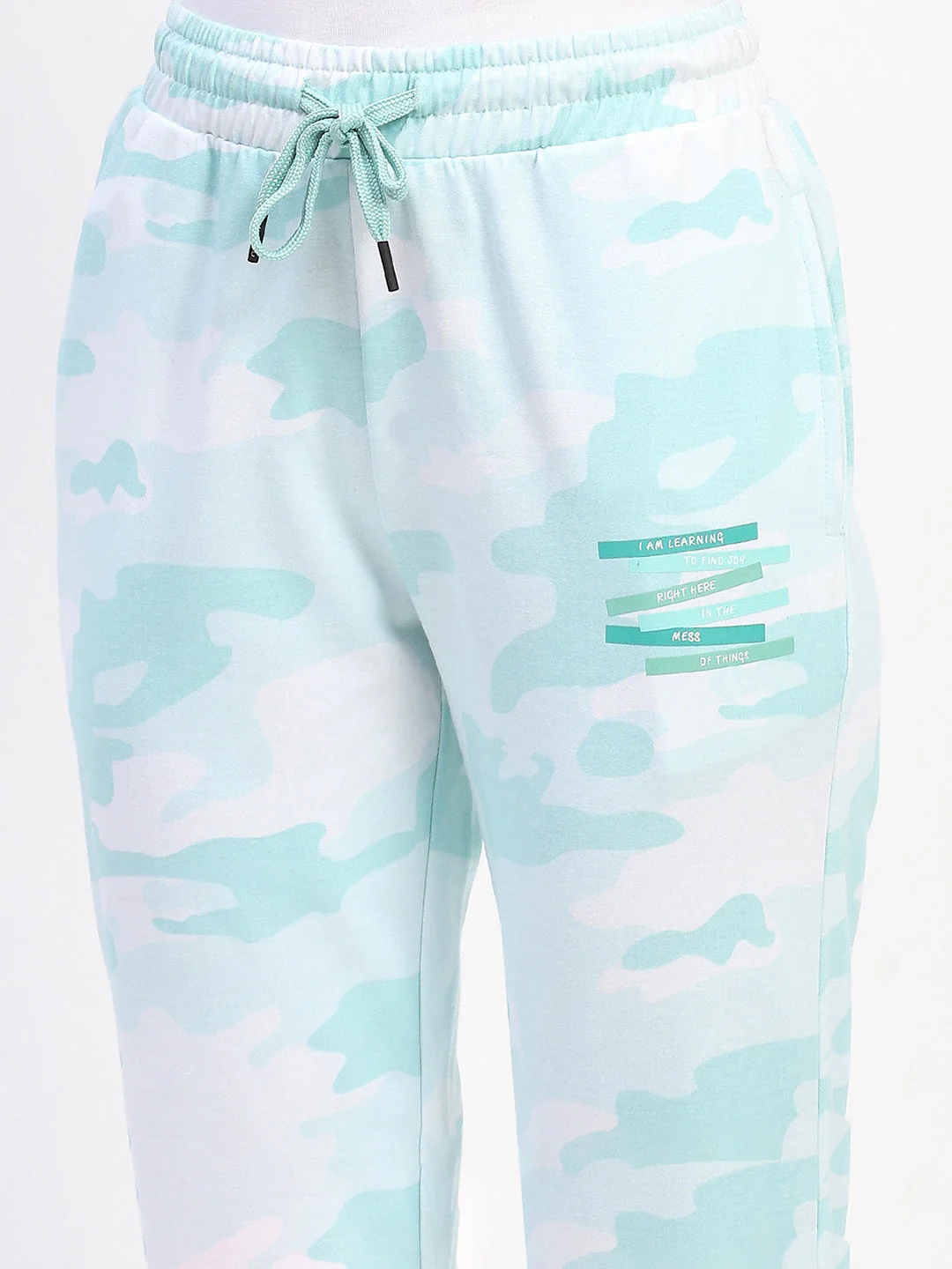 mSECRET Mint Camouflage Cotton Jogger Pants with Drawstring Waist - Image 6
