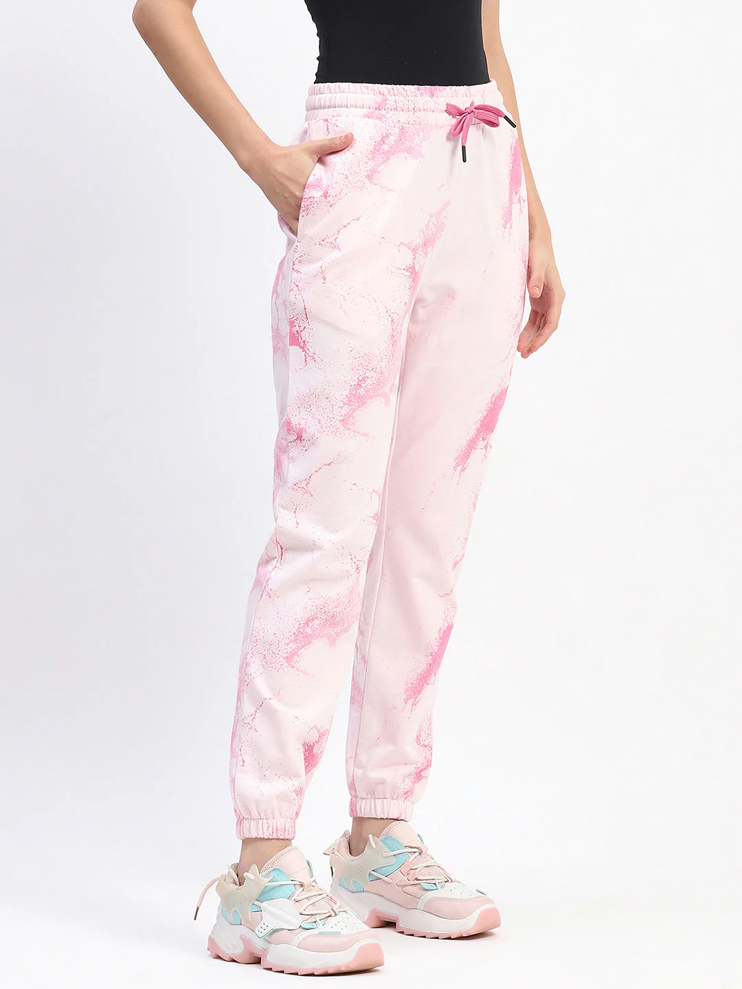 mSECRET Camouflage Print Cotton Pink Joggers - Image 3