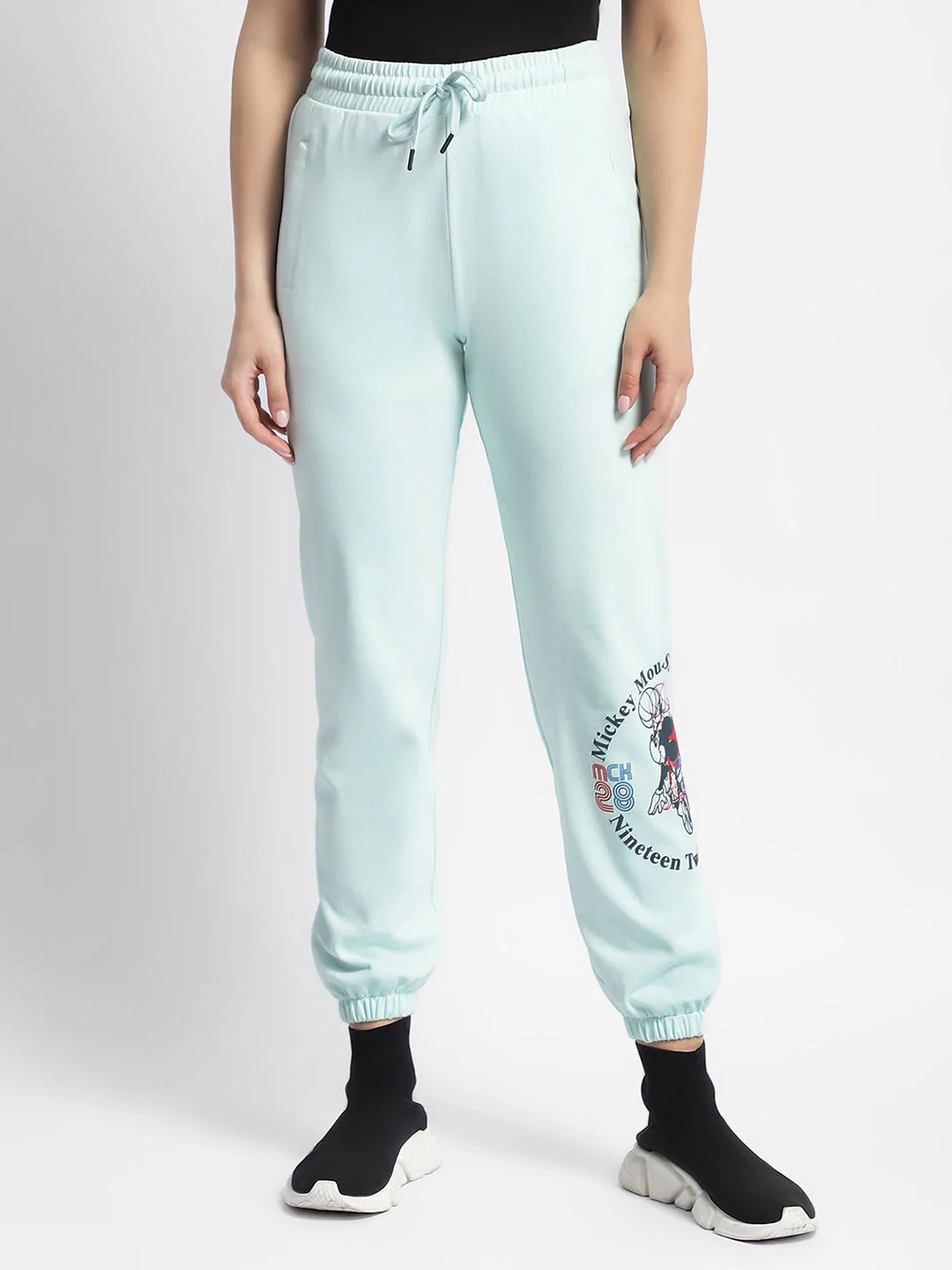 mSECRET Disney Print Sky Blue Jogger Track Pants - Image 2
