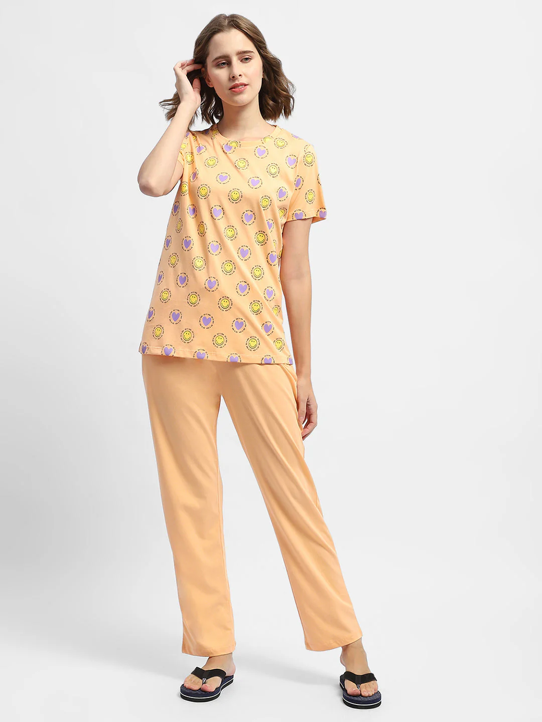 mSECRET Geometric Print Two Piece Nightsuit - Image 2