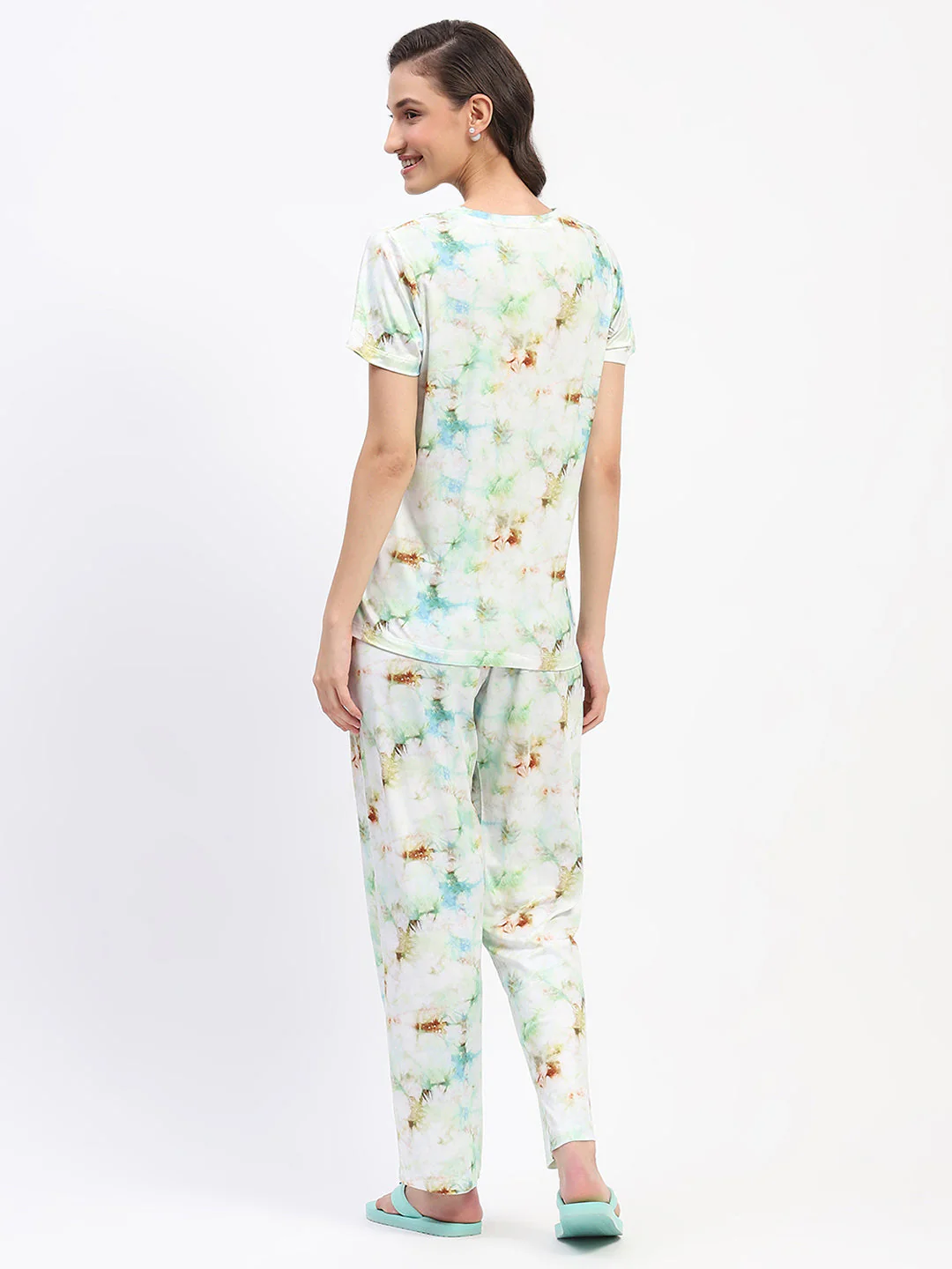 mSECRET Tie-Dye Mint Nightsuit Set - Image 6