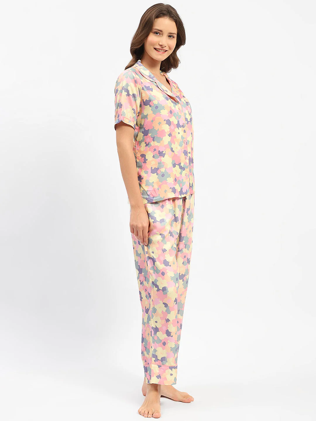 mSECRET Pink Printed 2 Piece Nightsuit - Image 4