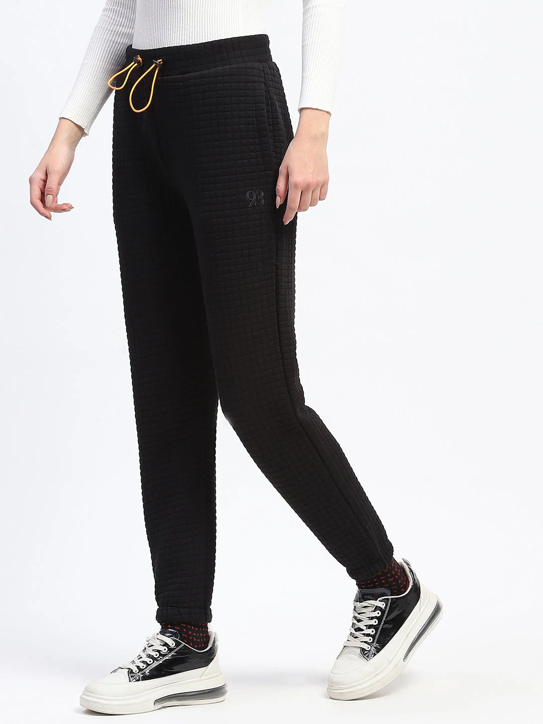 mSECRET Cotton Blend Jogger Style Black Track Bottom - Image 4