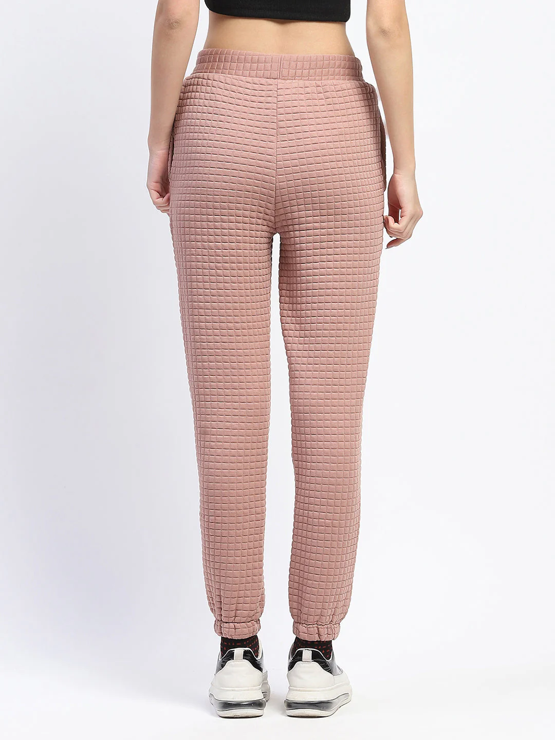 mSECRET Cotton Blend Jogger Style Blush Track Bottom - Image 5