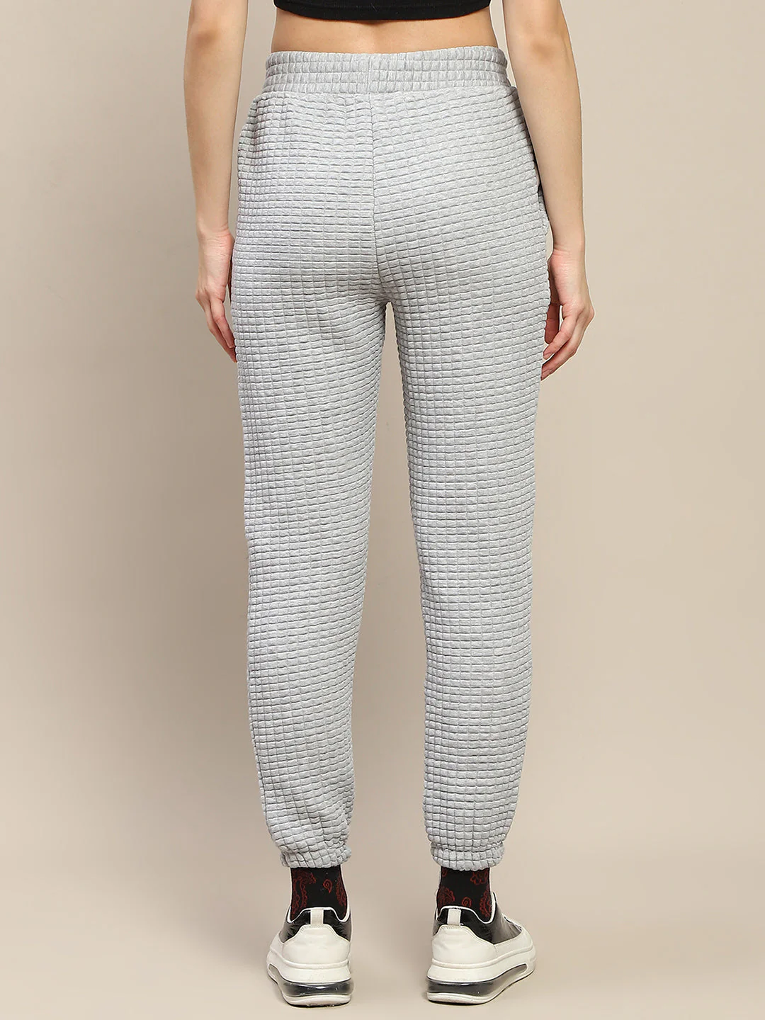 mSECRET Cotton Blend Jogger Style Grey Track Bottom - Image 5