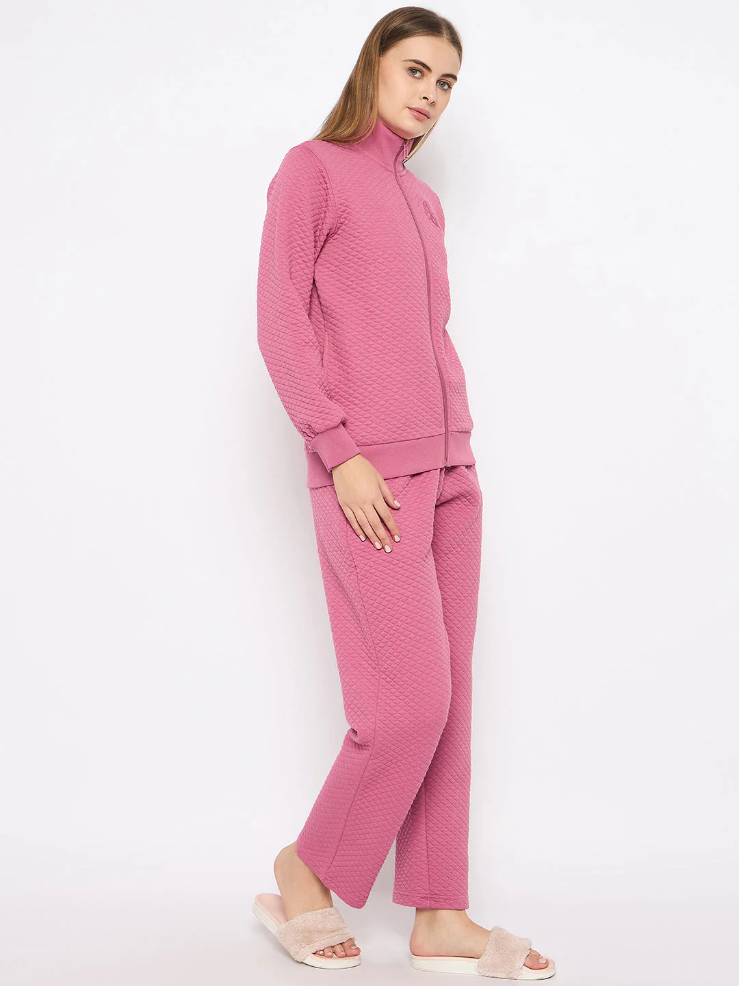 mSECRET Self Designed Zip Top and Pink Night Suit - Image 5