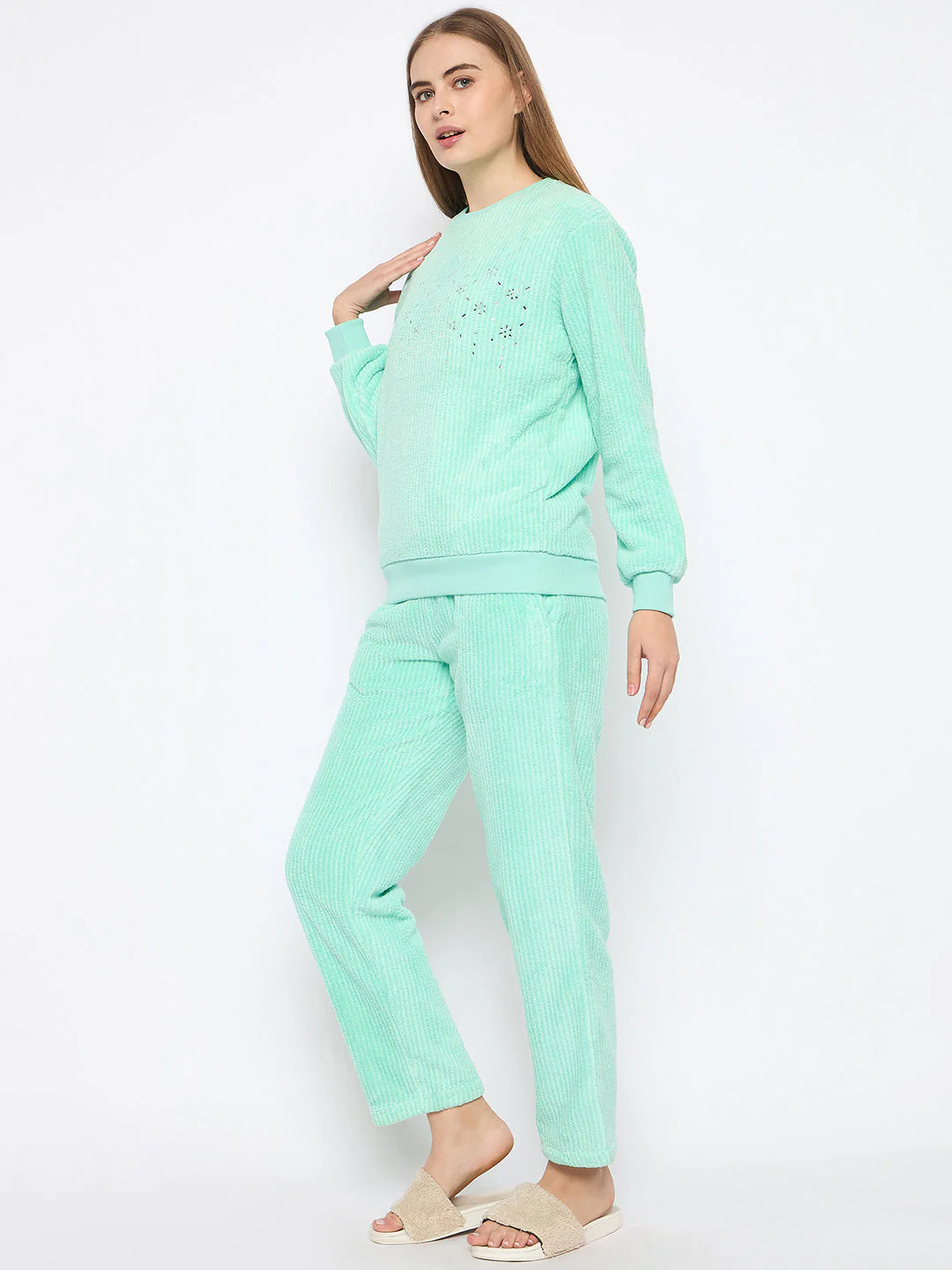 mSECRET Green Fur Nightsuit - Image 5