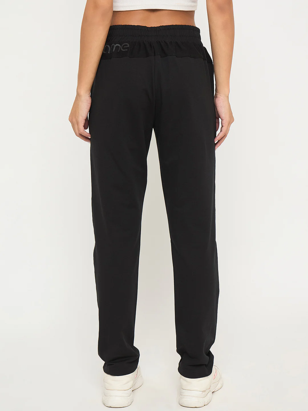 mSECRET Stitch Detailing Elasticated Waist Black Track Bottoms - Image 5