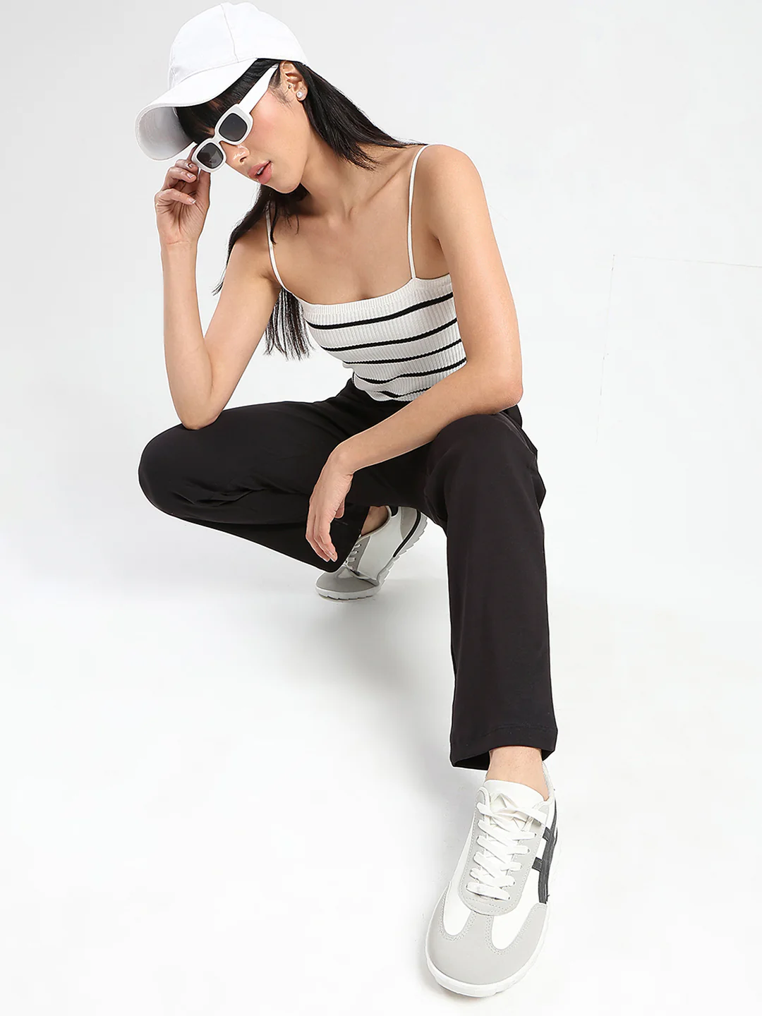 mSECRET Zip Pocket Black Cotton Blend Track Bottoms - Image 2