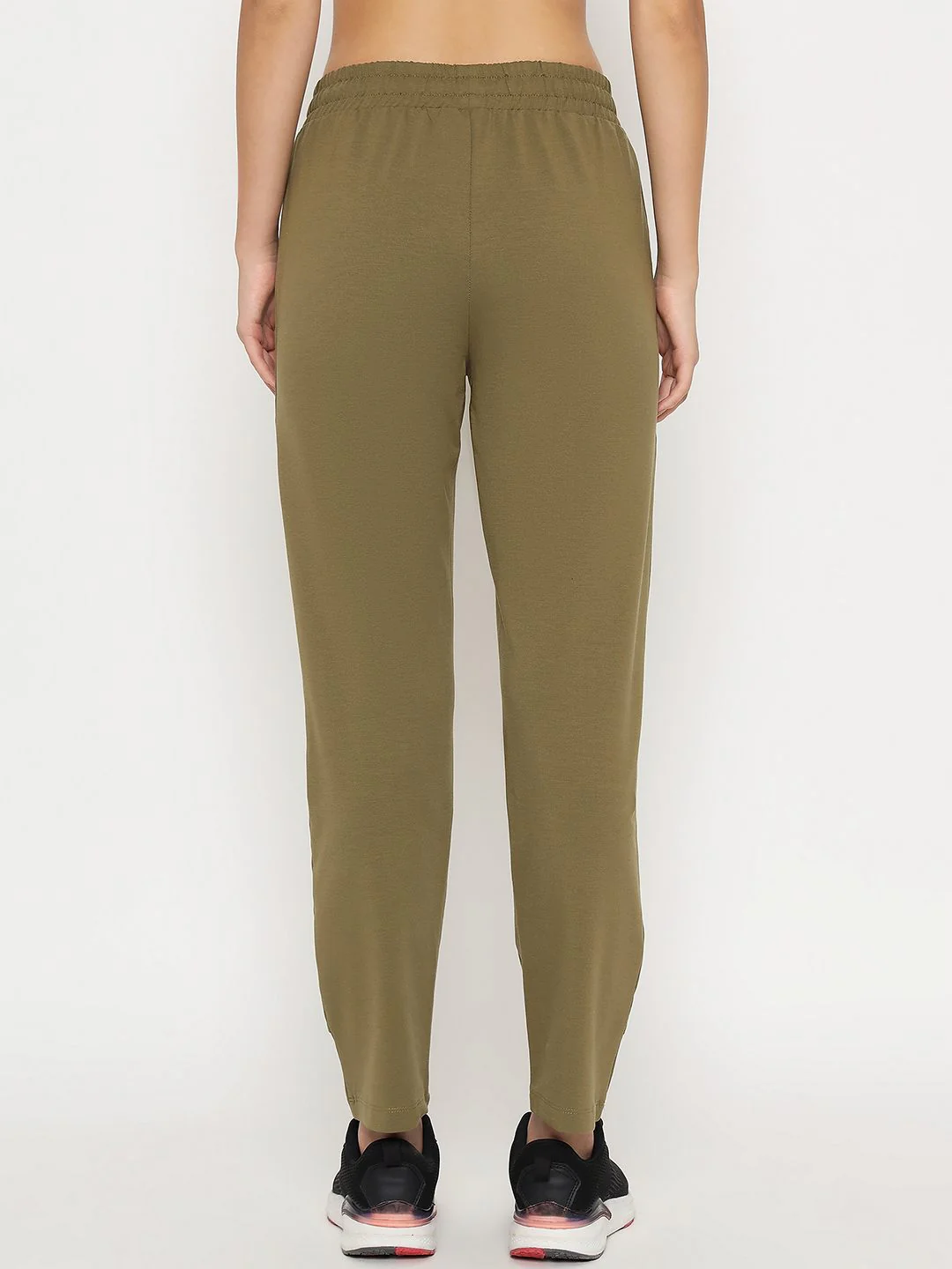 mSECRET Pleated Olive Green Straight Track Bottoms - Image 5