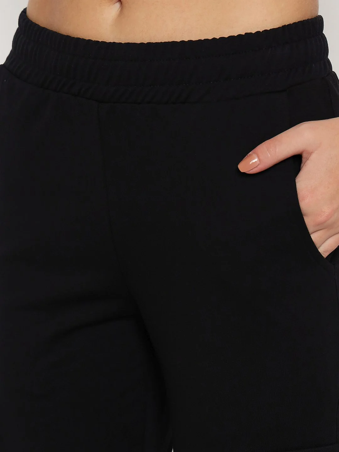 mSECRET Straight Black Cargo Track Bottoms - Image 6