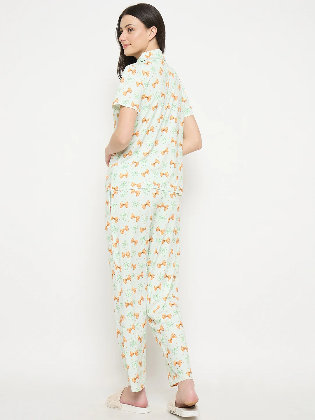 mSECRET Mint Printed Night Suit Set - Image 6